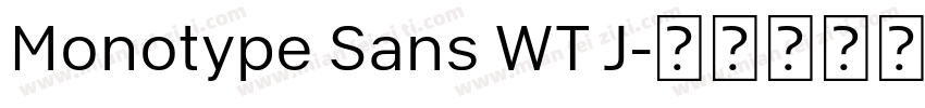 Monotype Sans WT J字体转换